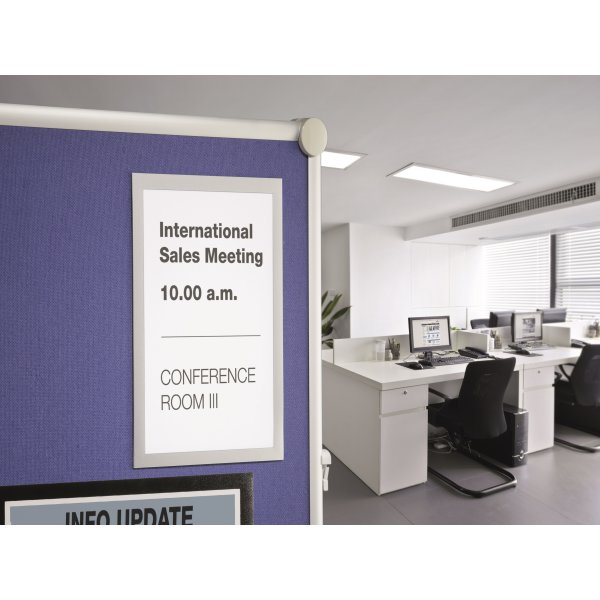 Durable Duraframe Grip | A4 | Sølv