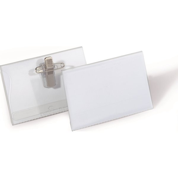 Durable Navneskilt m. n+k. | 54x90 mm | 50 stk.