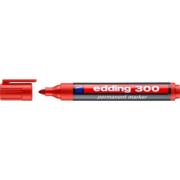 Edding 300 Permanent Marker | Rød