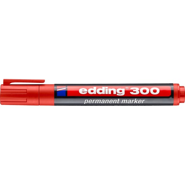 Edding 300 Permanent Marker | Rød