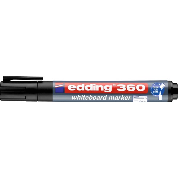Edding E-360 – Pennarello Per Lavagna Bianca – Blu – Punta Media – Inchiostro A Asciugatura Rapida
