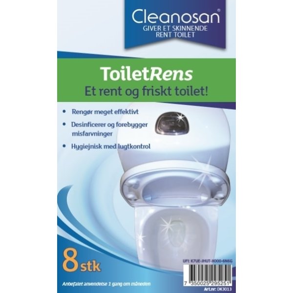 Cleanosan Toilet Rens, 8 tabs