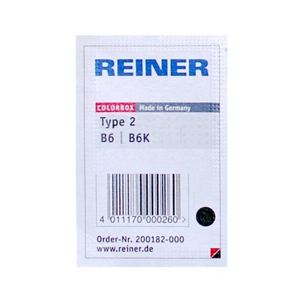 Reiner B6K Stempelpude | 6 tal | Sort