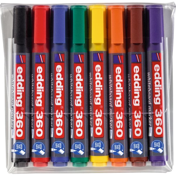 Edding 360 Whiteboard Marker, 8 stk.