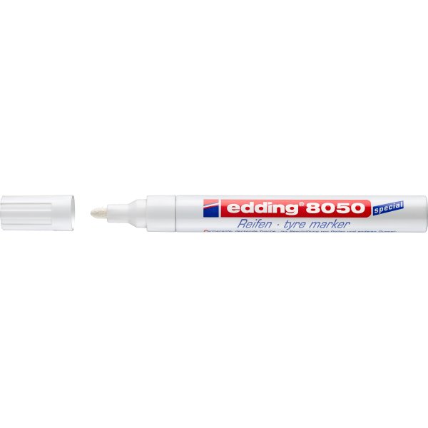 Edding 8050 Dæk Marker | Hvid