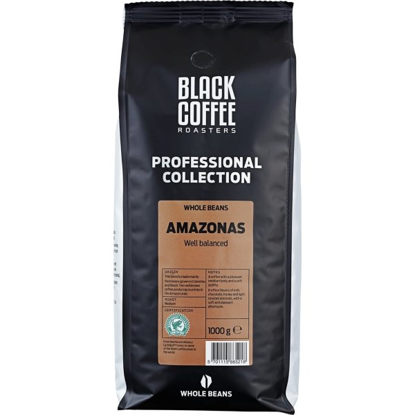 Black Coffee Roasters Amazonas helbønner, 1000g