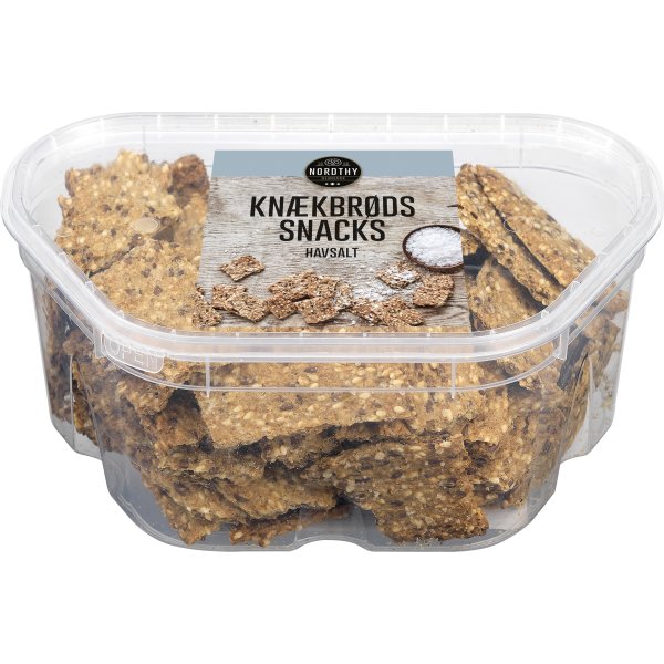 Nordthy Knækbrødssnacks med havsalt, 190g