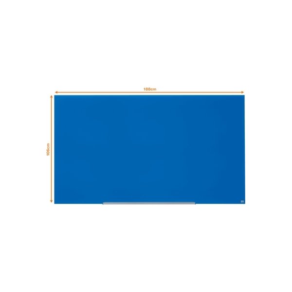 Nobo Glastavle Impression Pro 85" blå