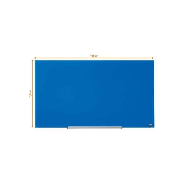 Nobo Glastavle Impression Pro 45" blå