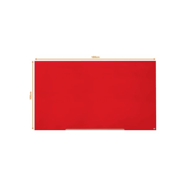 Nobo Glastavle Impression Pro 85" rød