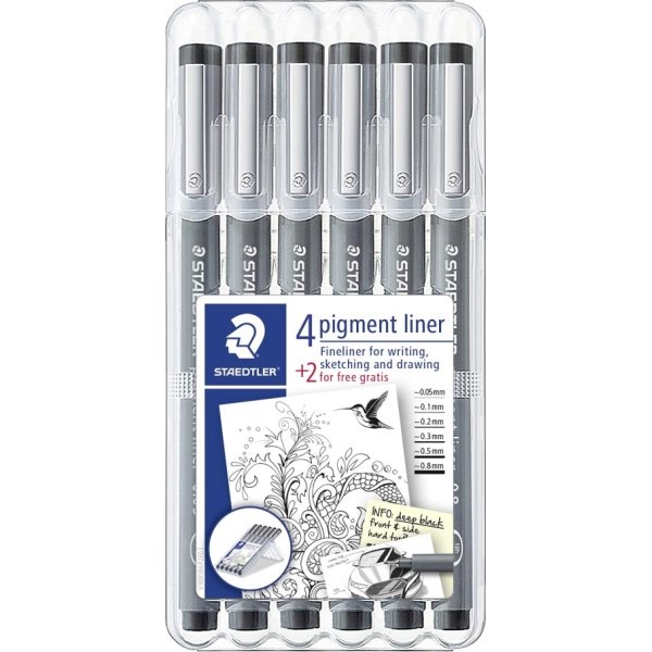 Staedtler Pigment 308 Fineliner | 6 stk.