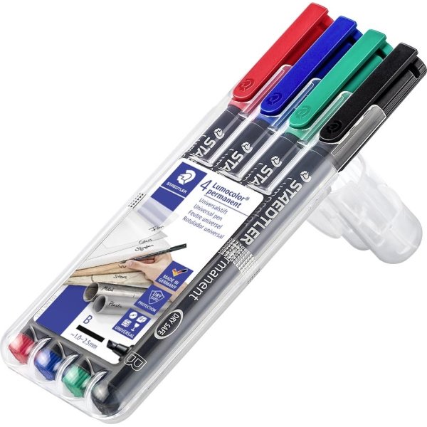 Staedtler Lumocolor 314 Marker B, perm, 4 stk.
