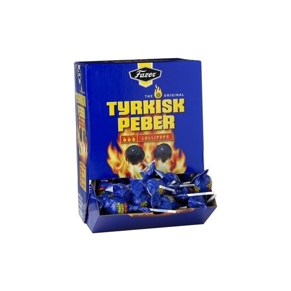 Fazer Tyrkisk Slikkepinde - Køb dem her | Lomax A/S