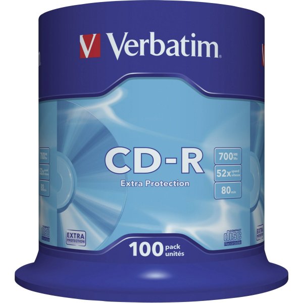 Verbatim CD-R 700mb/80min spindel, 100stk