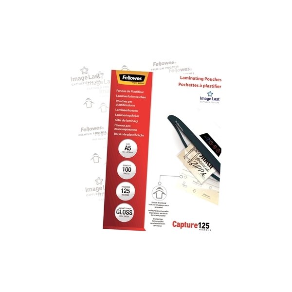 Fellowes Capture 125 mic A5 lamineringslomme gloss