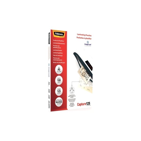 Fellowes Capture 125 mic A5 lamineringslomme gloss