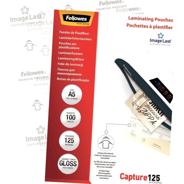 Fellowes Capture 125 mic A5 lamineringslomme gloss