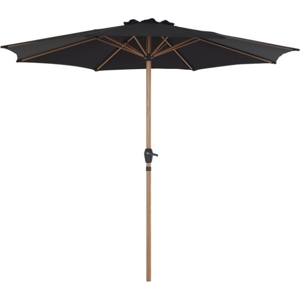 Parasol m/krank Ø3 m, Teak look
