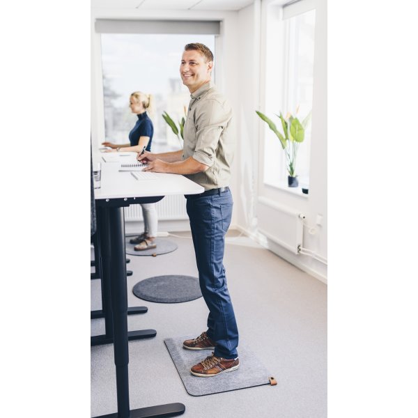 JobOut Ståmåtte Design Rund, Mørkegrå