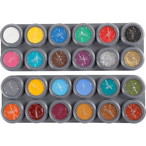 Grimas Ansigtsmaling | 24x2,5 ml | Ass. farver