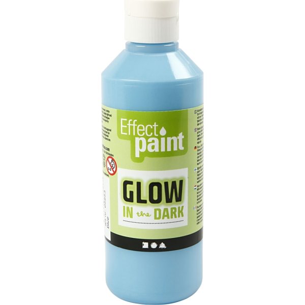 kollektion upassende madlavning Effect Paint Selvlysende Maling, 250 ml, lys blå - Få hos Lomax! | Lomax A/S