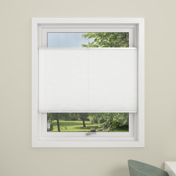 Debel Flex Plisségardin, 70x130 cm, Hvid