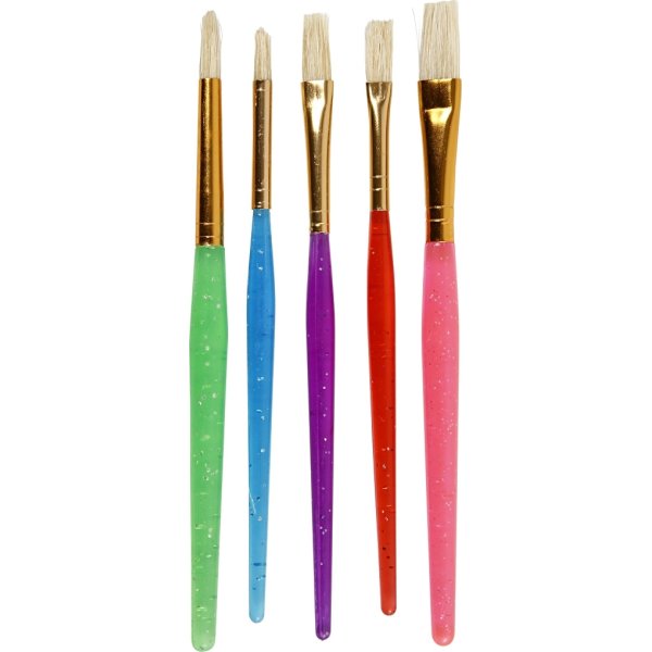 Colortime Børnepensler, assorteret, 5 stk