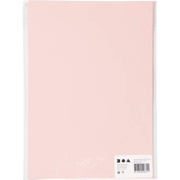 Paper Concept Papir, A4, 80g, 20 ark, lys rosa