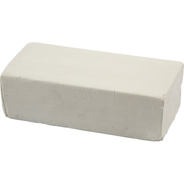 Soft Clay Modellervoks, 500 g, hvid