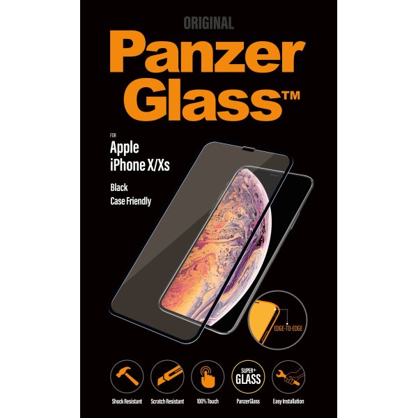 PanzerGlass iPhone X/Xs, sort Case friendly