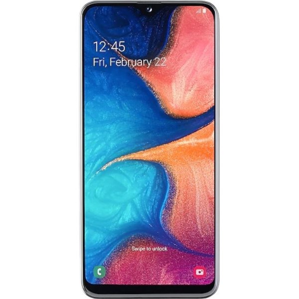 Samsung Galaxy A20E 32GB 5,8” smartphone, hvid