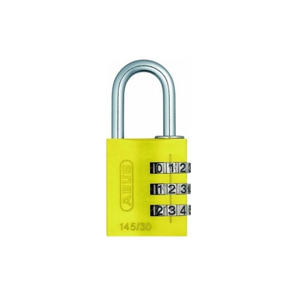 ABUS kodelås 145/30, Gul