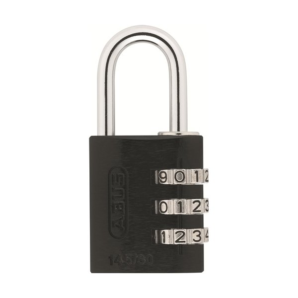 ABUS kodelås 145/30, Sort