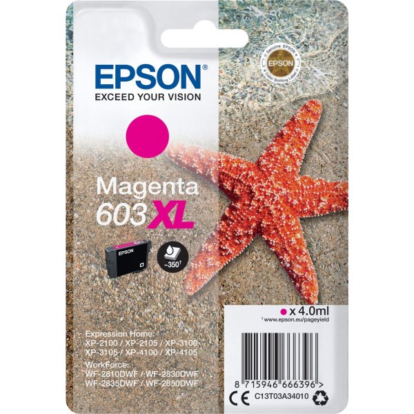 Epson 603XL blækpatron, magenta, blister