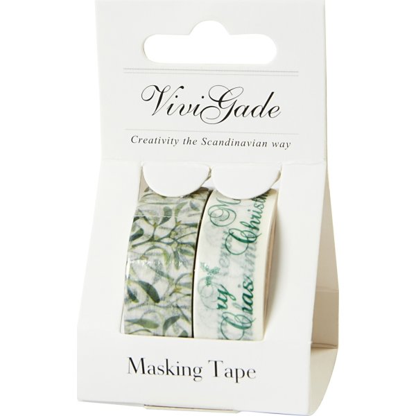 Vivi Gade Maskingtape, 15mm, 2 rl, jul/mistelten