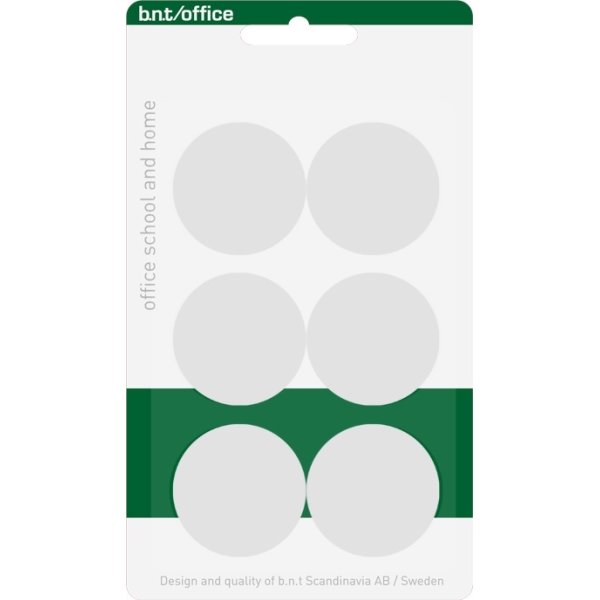 Office Magneter til whiteboard 30mm. 6 stk, hvid