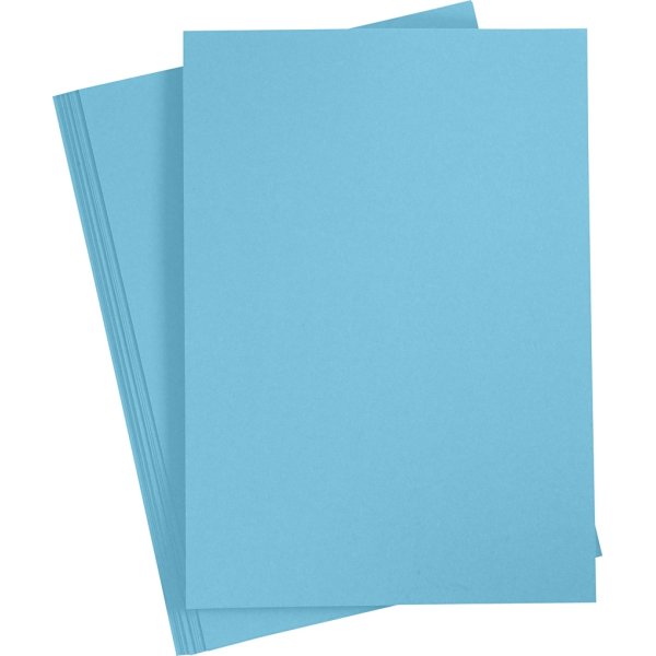 Paper Concept Karton, A4, 180g, 20 ark, klar blå
