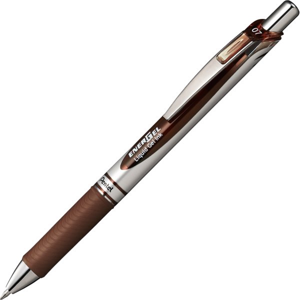 Pentel Energel BL77 Rollerball, brun
