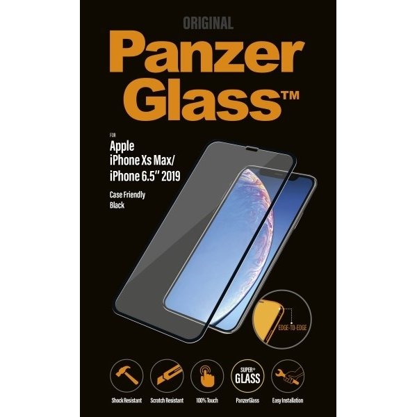 PanzerGlass iPhone Xs Max, Case Friendly, sort