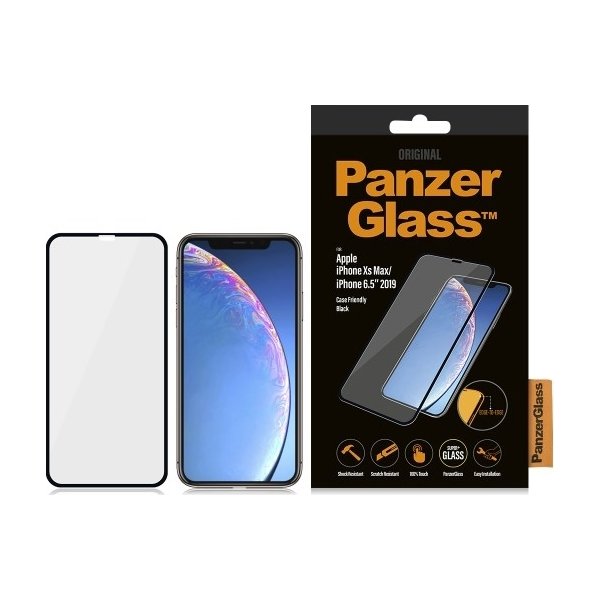PanzerGlass iPhone Xs Max, Case Friendly, sort
