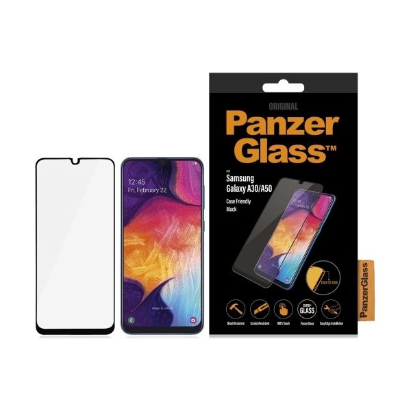 PanzerGlass Samsung Galaxy A30/A50, sort
