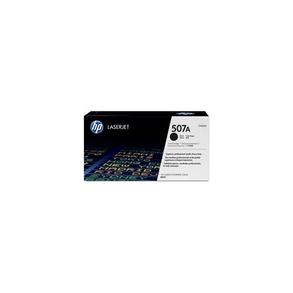 HP no 507A CE400A lasertoner, sort, 5500s