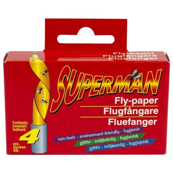 Superman Fluefanger, 4 stk.