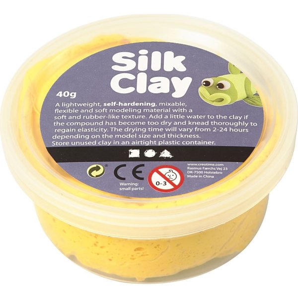 Modellera Silk Clay 40g gul