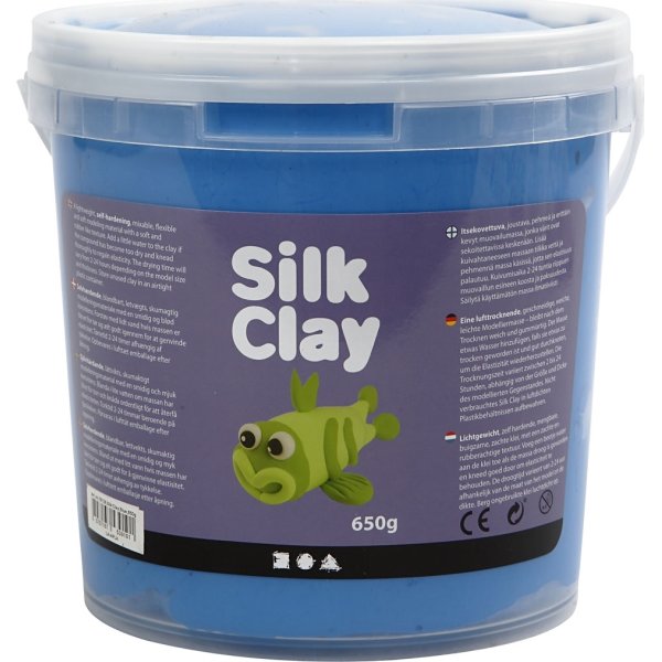 Modellera Silk Clay 650g blå