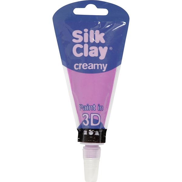 Silk Clay Creamy Modellervoks, 35 ml, neon, lilla