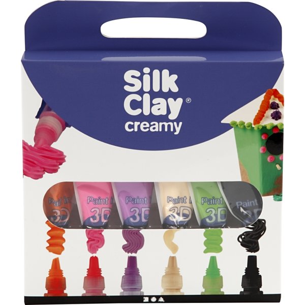 Silk Clay Creamy Modellervoks, 6x35 ml, ass.