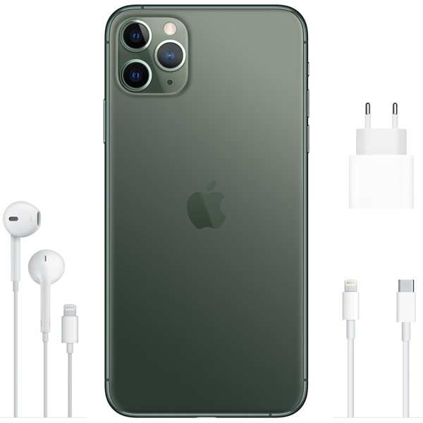 Apple iPhone 11 Pro Max, 256GB, Midnight Green