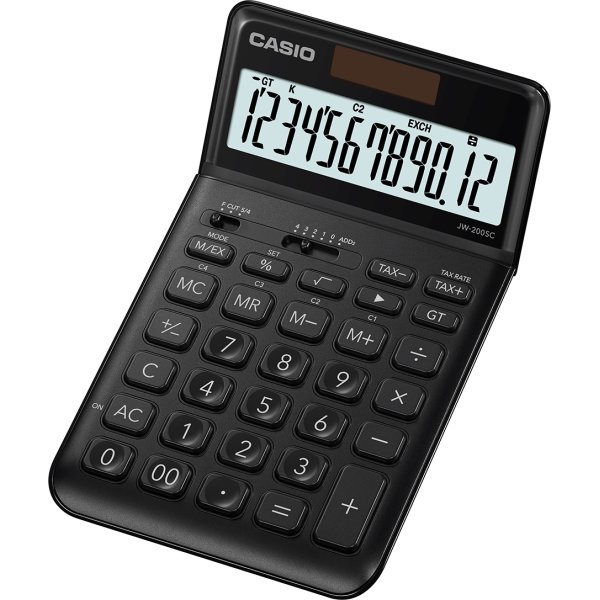 Casio JW-200DQ bordregner, sort