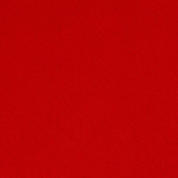 Hobbyfilt i rulle, 45cm x 5m, rød 